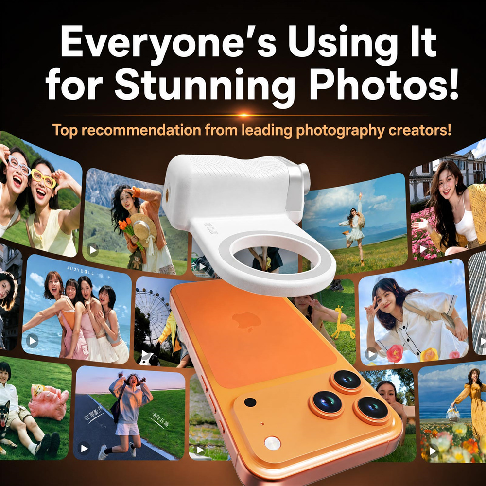 Zoom Lighting Kit - Dual Side Magnetic Phone Holder Selfie