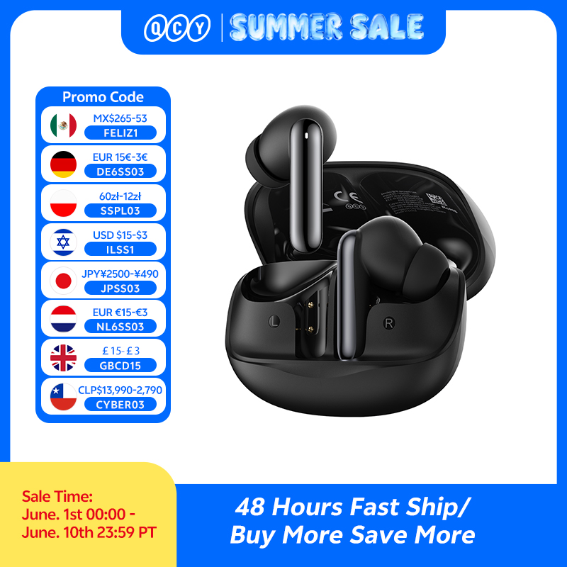 Home Office Headset - QCY Melobuds N50 ANC Bluetooth 5.4