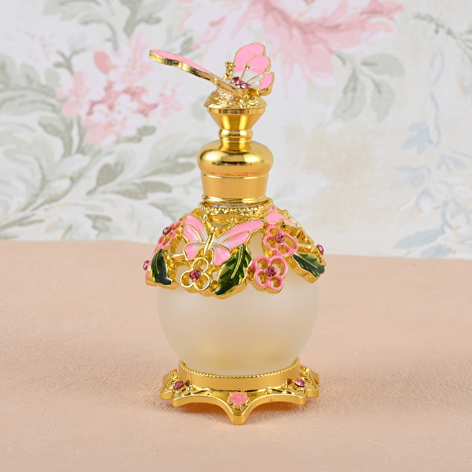 Plant Desk Mini - Elegant Mini Bottle 15ml Pink Butterfly