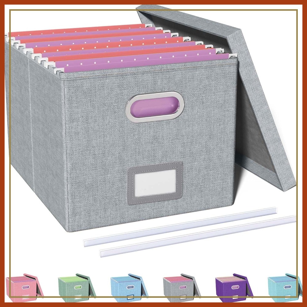 Home Office Box - Oterri File Organizer Box, Hanging File