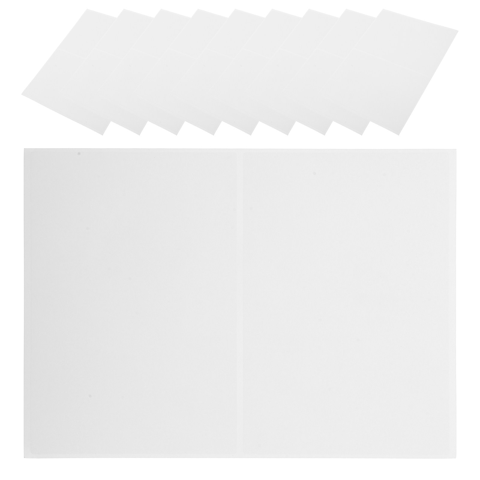 Home Office Box - 50Pcs White Removable Labels Blank 6x4