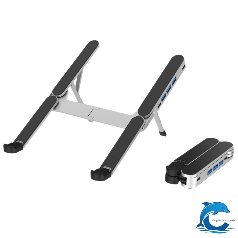 Laptop Stand Foldable - Suitable for 3.0 USB HUB aluminum