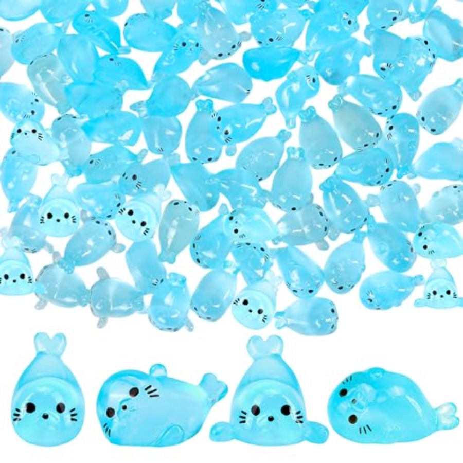 Plant Desk Mini - 100pcs GlowinTheDark Mini Resin Ocean Animal