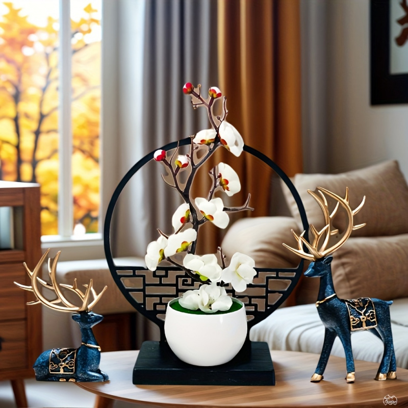 Home Office Headset - Elegant Chinese-Style Artificial fower Plum Blossom