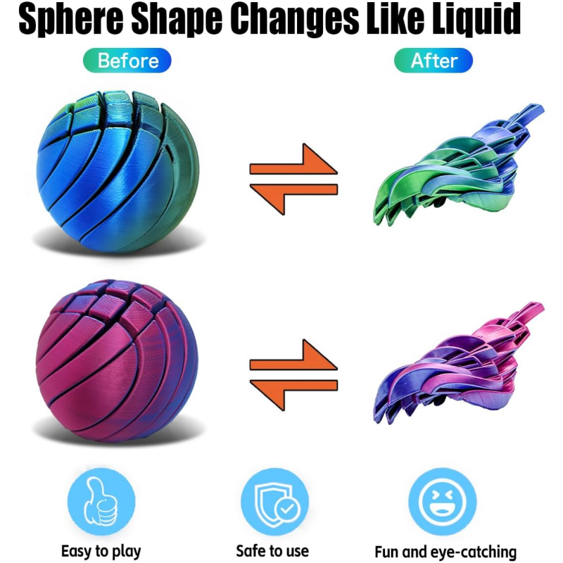 3D Printed Slime Ball Fidget T - Home Office Gear บทวิจารณ์และราคา