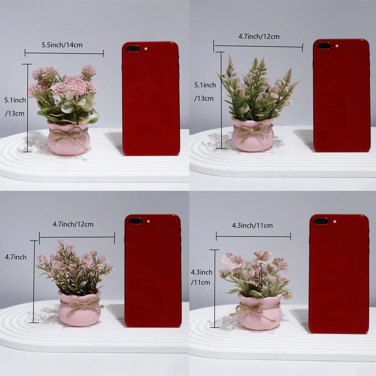 Mini Artificial Pink Series Fl - Plant Desk Mini บทวิจารณ์และราคา