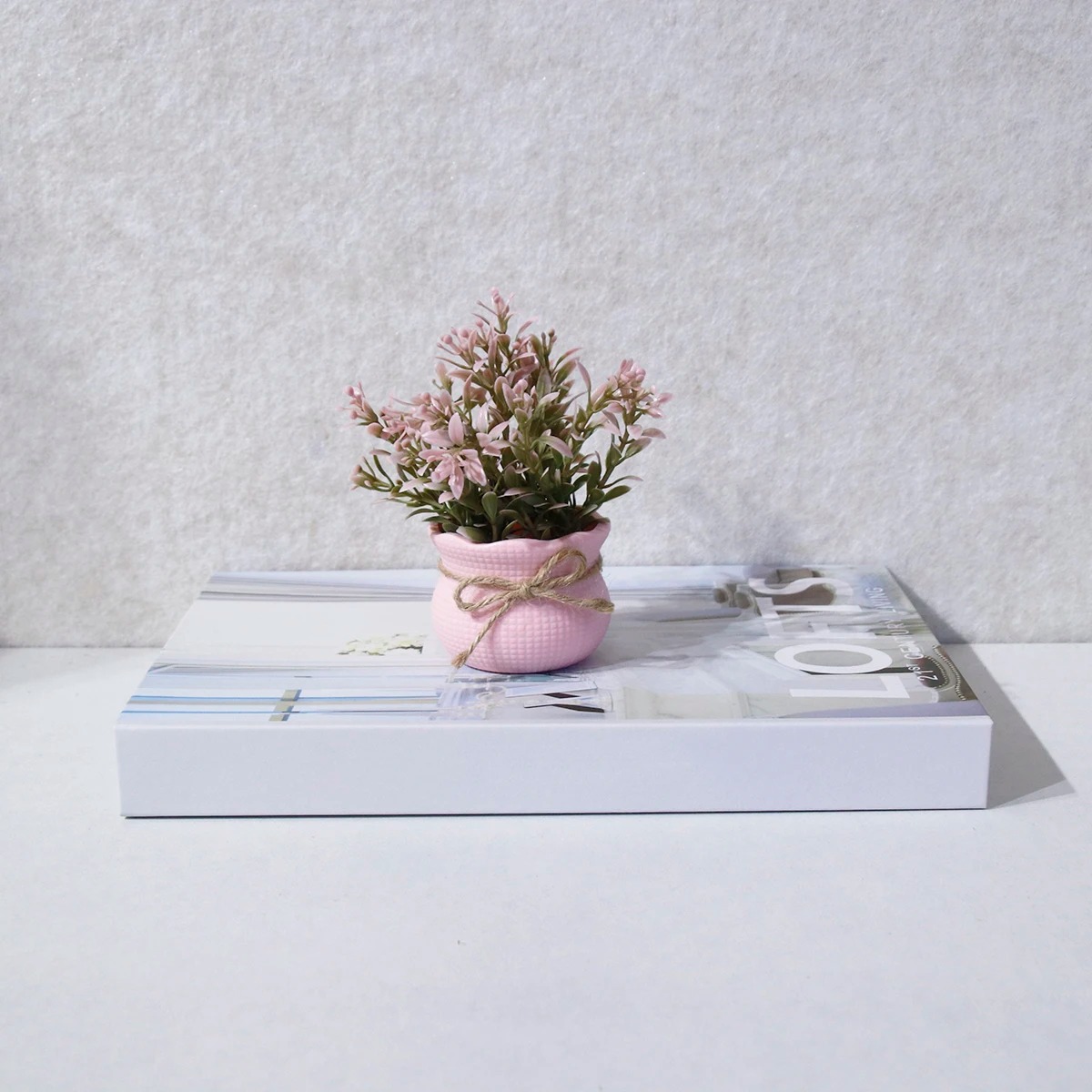 Mini Artificial Pink Series Fl - Plant Desk Mini บทวิจารณ์และราคา