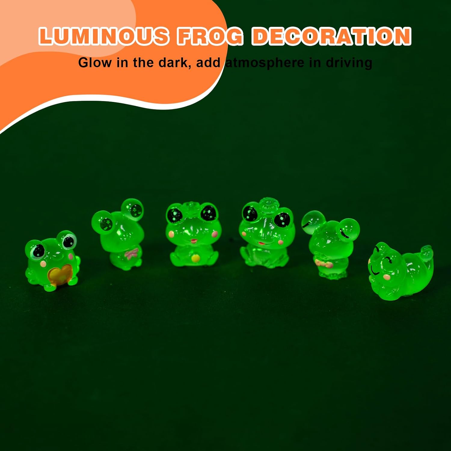 6PCS Fun Luminous Frog Car Das - Home Office With View บทวิจารณ์และราคา