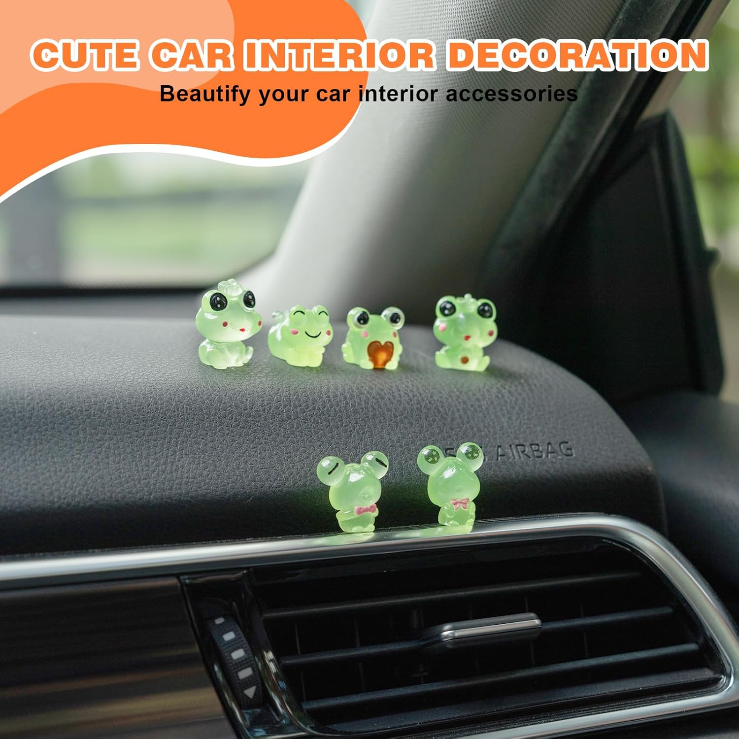 6PCS Fun Luminous Frog Car Das - Home Office With View บทวิจารณ์และราคา