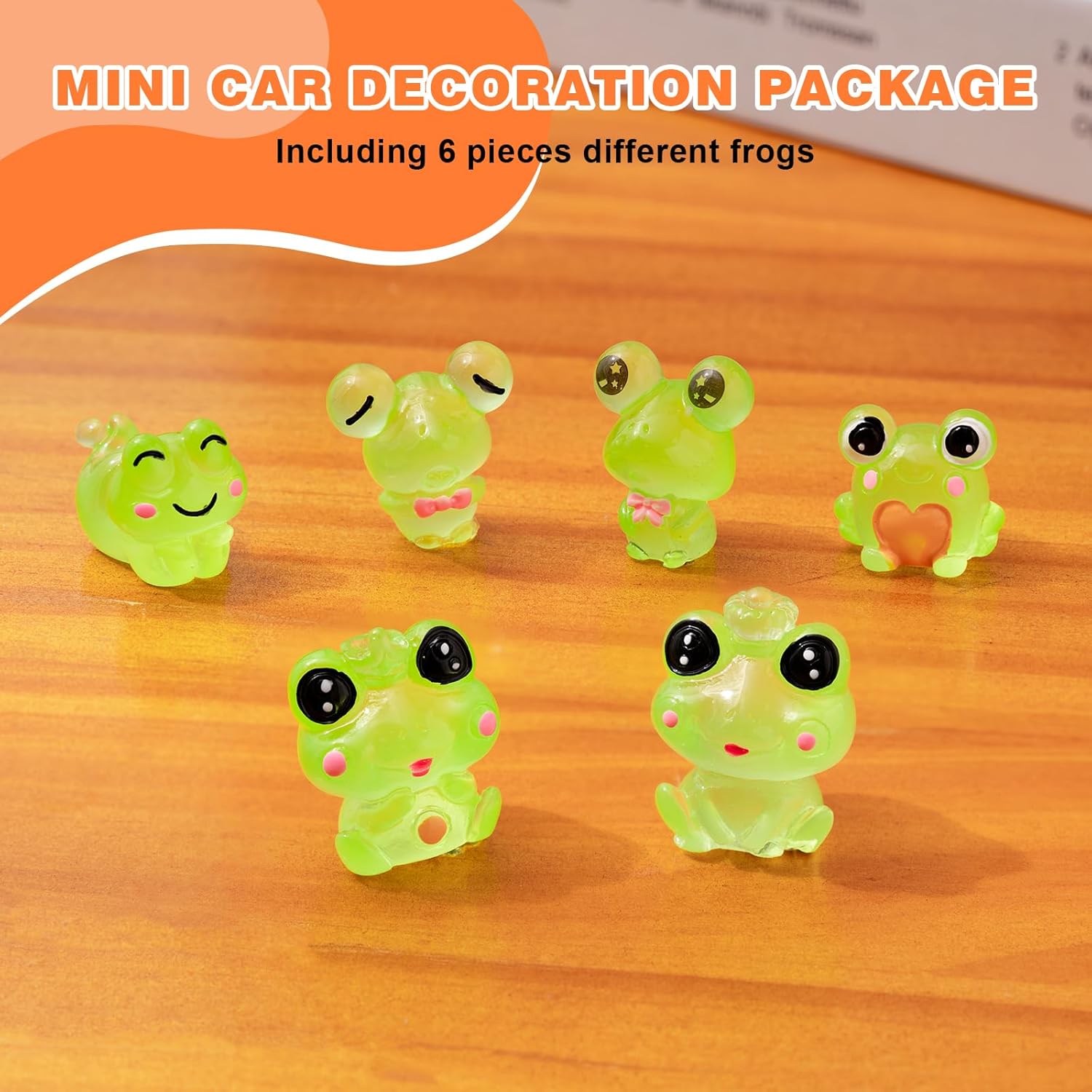 6PCS Fun Luminous Frog Car Das - Home Office With View บทวิจารณ์และราคา