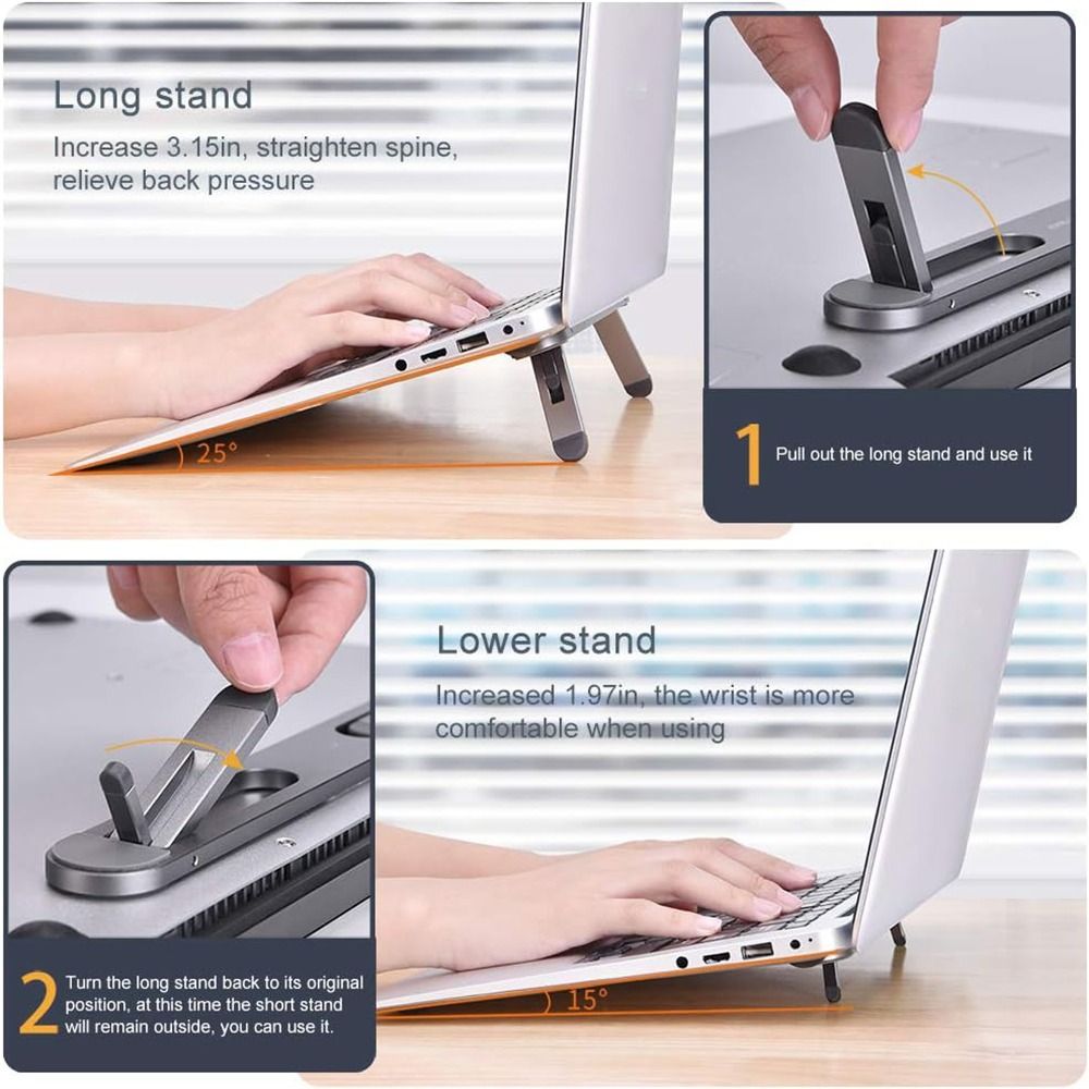 Hot Invisible Laptop Riser Sta - Laptop Stand Foldable บทวิจารณ์และราคา