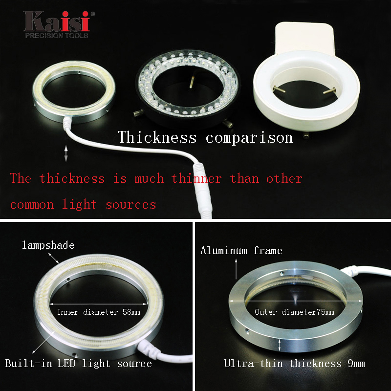 Kaisi Ultra Thin 60 LED Adjust - Zoom Lighting Kit บทวิจารณ์และราคา