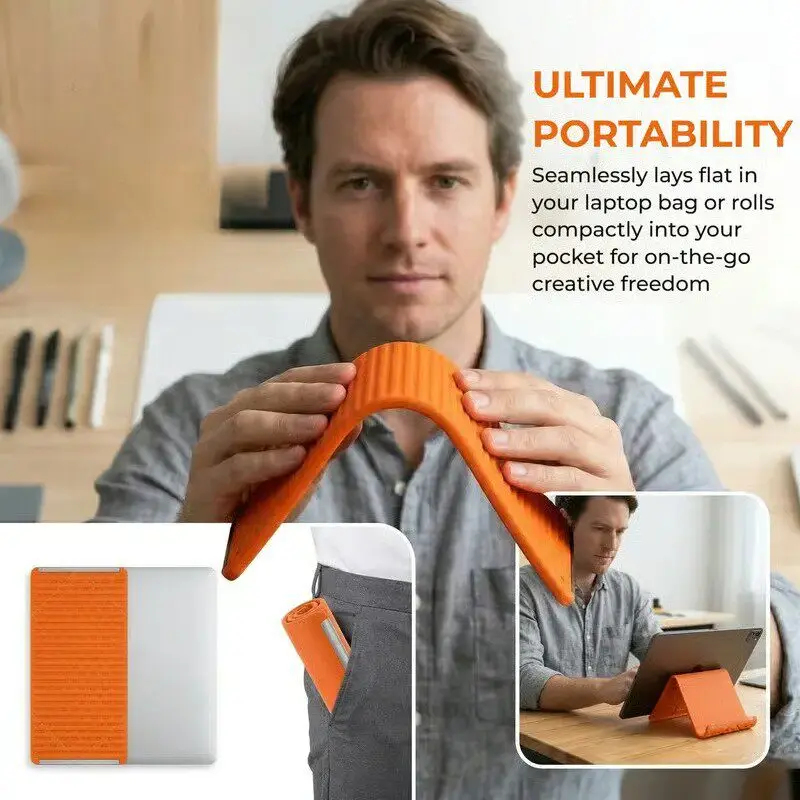 Silicone Foldable Phone Stand  - Laptop Stand Foldable บทวิจารณ์และราคา