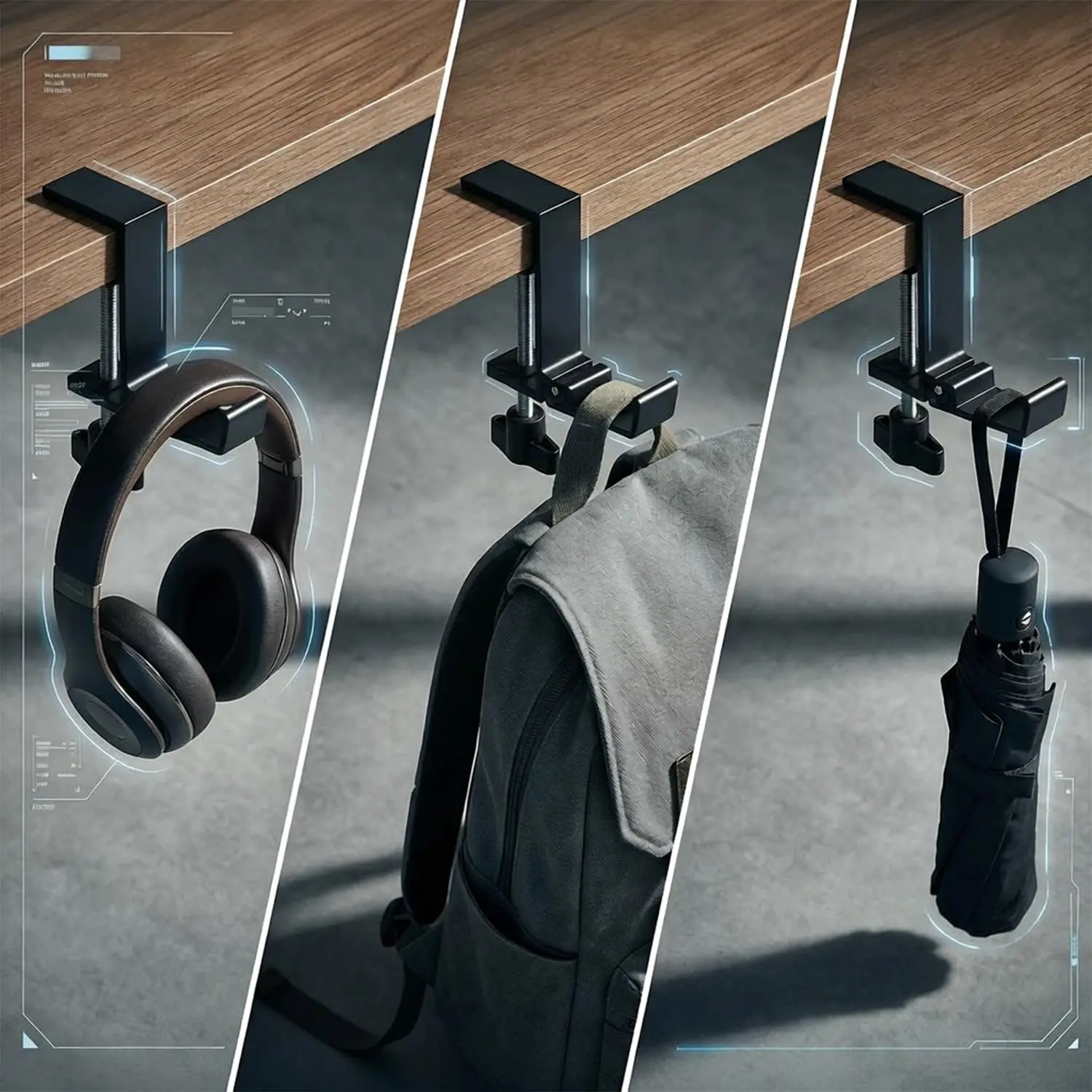 Adjustable Desk Edge Hook Gami - Home Office Headset บทวิจารณ์และราคา