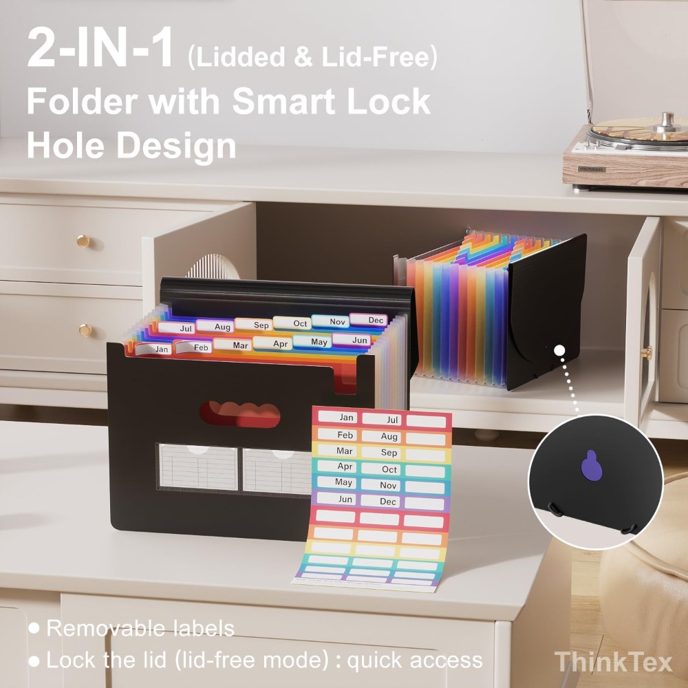 12-Pocket Expanding File Folde - Home Office Tax บทวิจารณ์และราคา