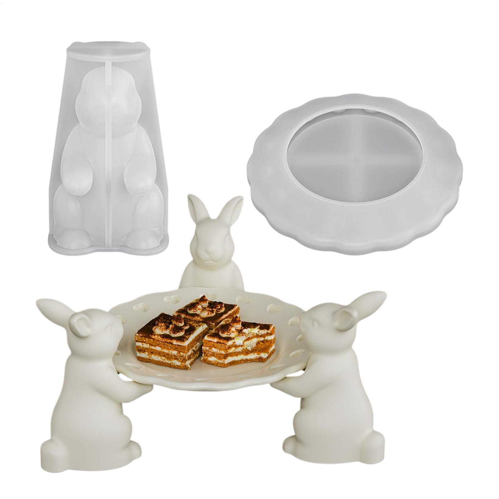 Bunny Tray Mold 3D Cute Silico - Home Office Gear บทวิจารณ์และราคา