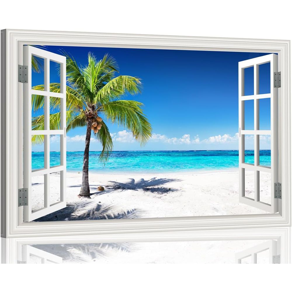 Beach Picture for Living Room  - Home Office With View บทวิจารณ์และราคา