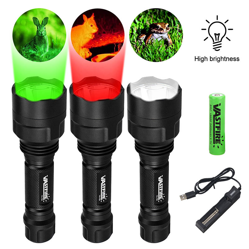 LED Tactical Hunting Flashligh - Zoom Lighting Kit บทวิจารณ์และราคา