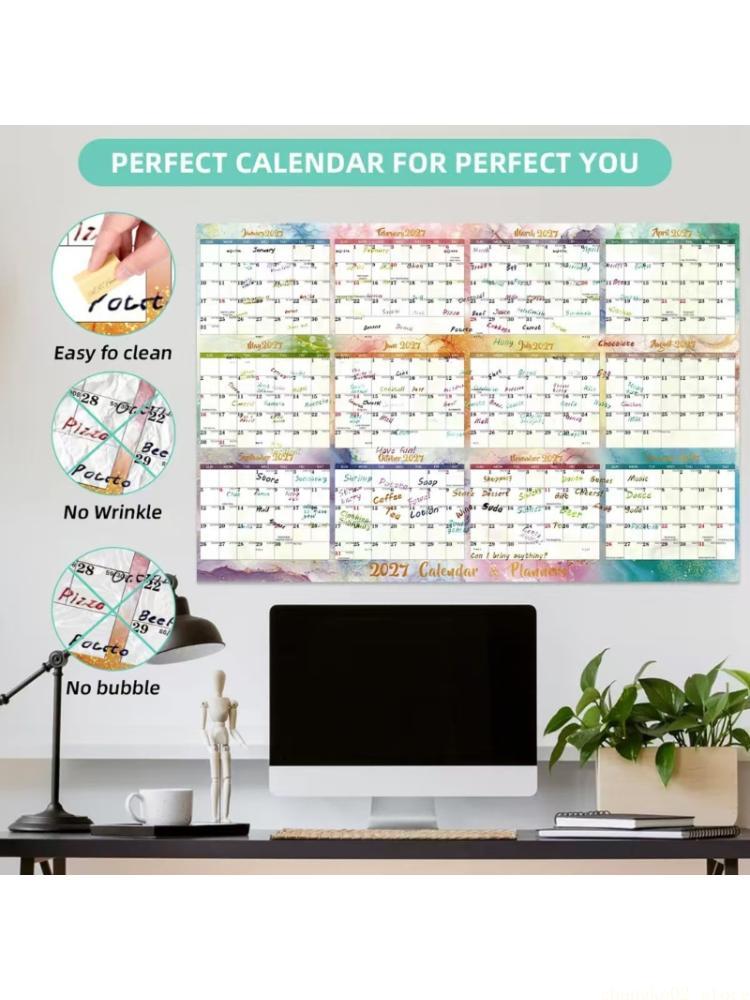 2026 Double Sided Erasable Cal - Home Office With View บทวิจารณ์และราคา