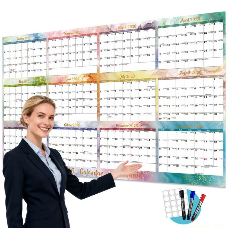 2026 Double Sided Erasable Cal - Home Office With View บทวิจารณ์และราคา