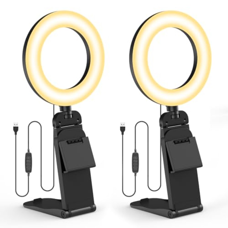 2Packs-Ring Light for Computer - Zoom Lighting Kit บทวิจารณ์และราคา