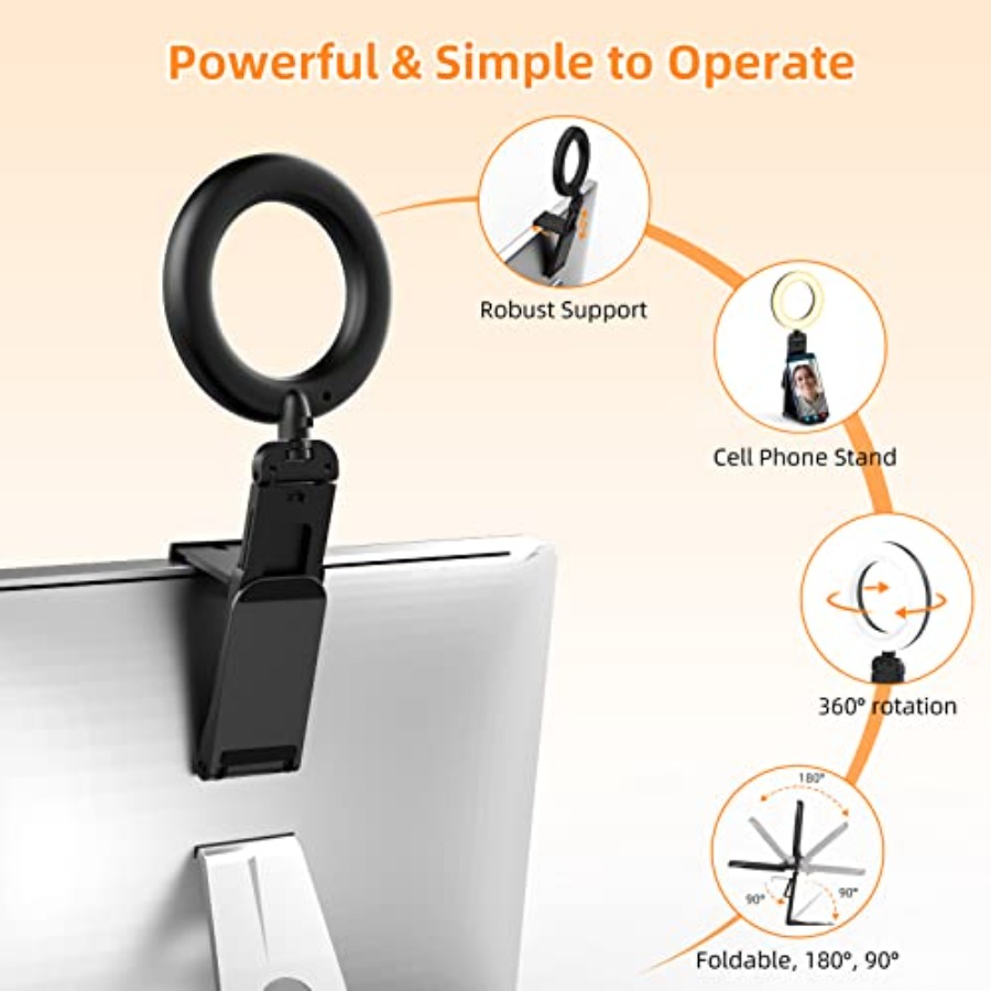 2Packs-Ring Light for Computer - Zoom Lighting Kit บทวิจารณ์และราคา