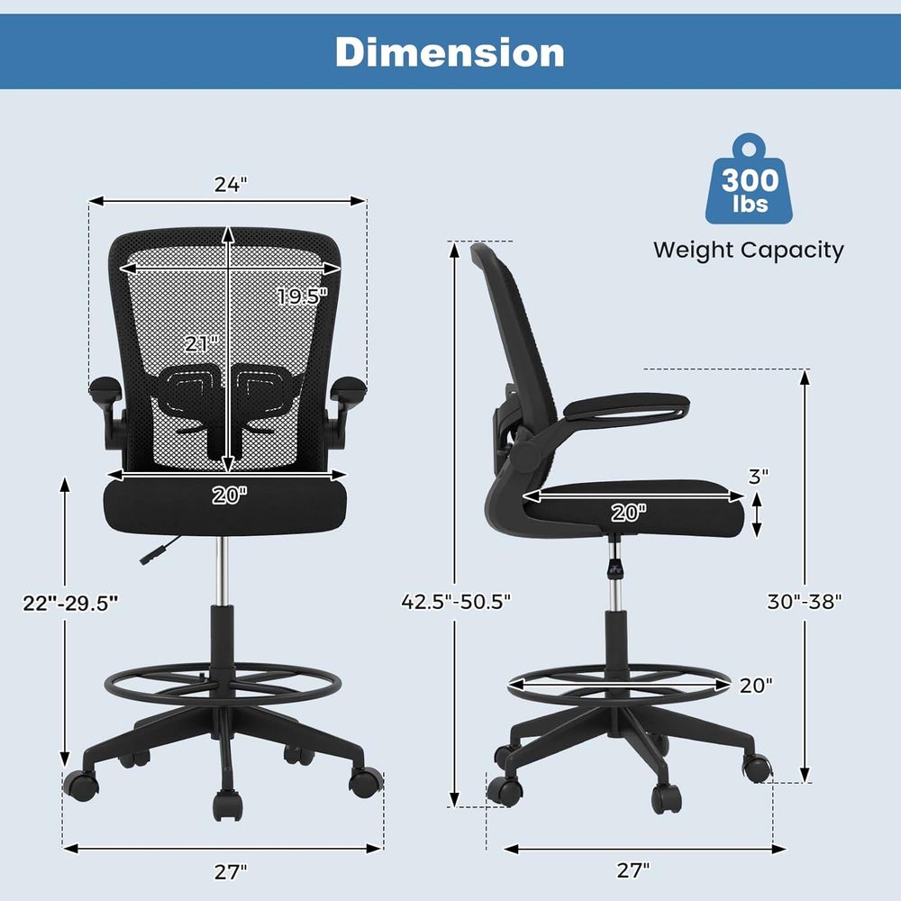 Ergonomic Office Chairs, Tall  - Ergonomic Office Chair บทวิจารณ์และราคา
