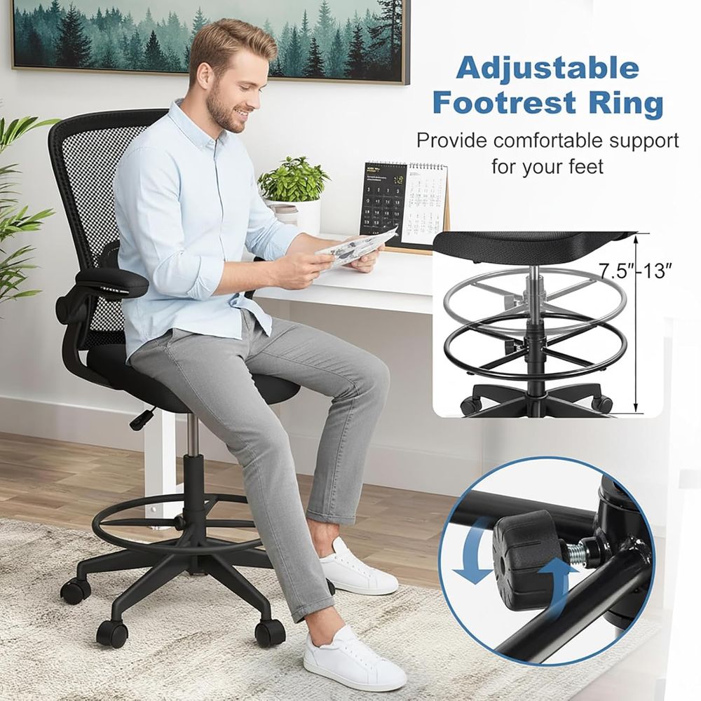 Ergonomic Office Chairs, Tall  - Ergonomic Office Chair บทวิจารณ์และราคา