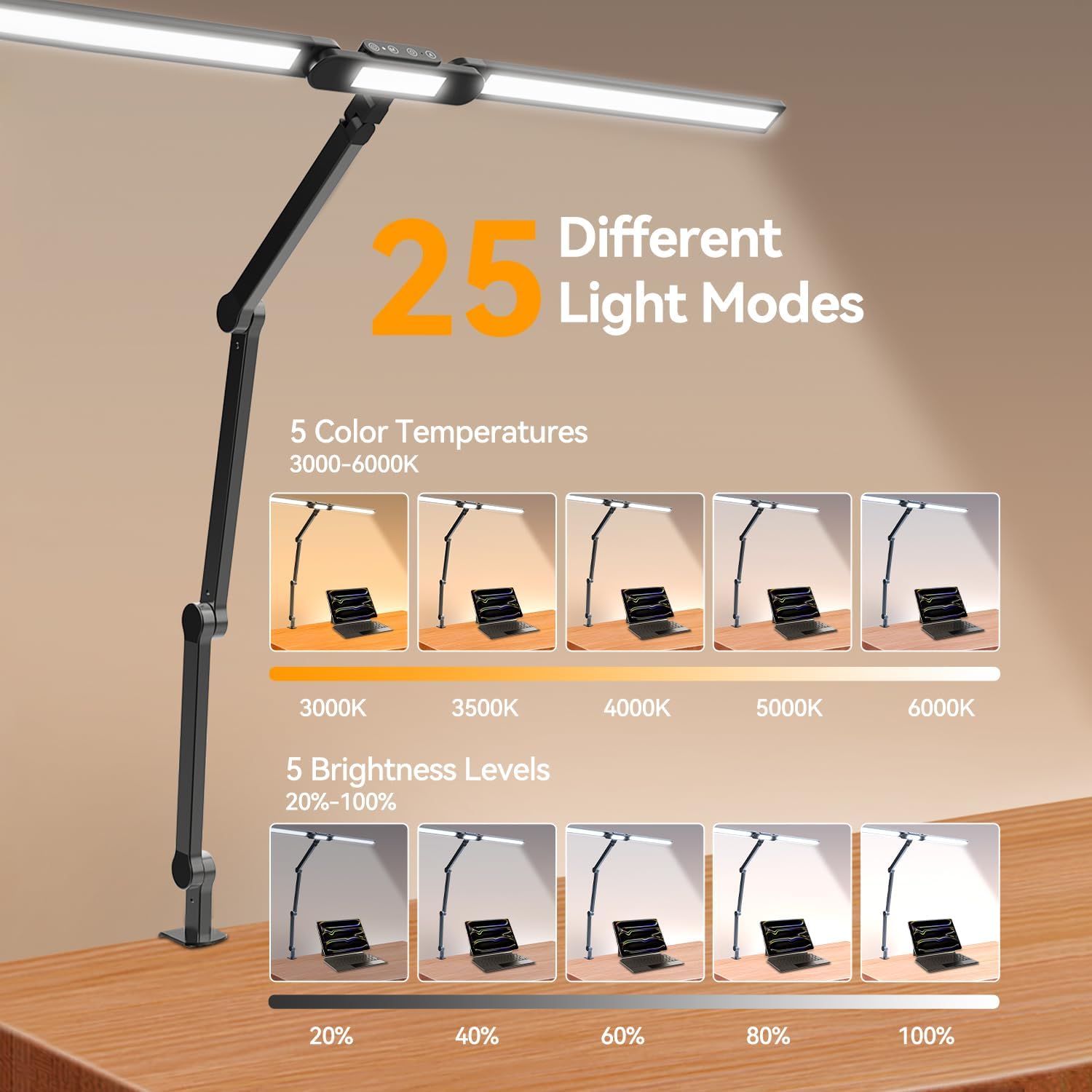 24W Ultra Bright LED Architect - Home Office Desk บทวิจารณ์และราคา