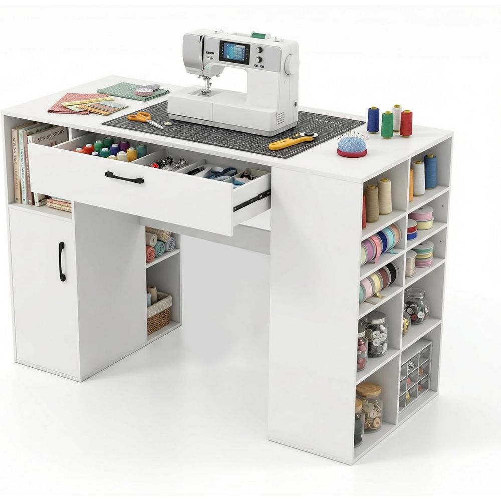 Adjustable Height Sewing Desk  - Home Office Desk บทวิจารณ์และราคา