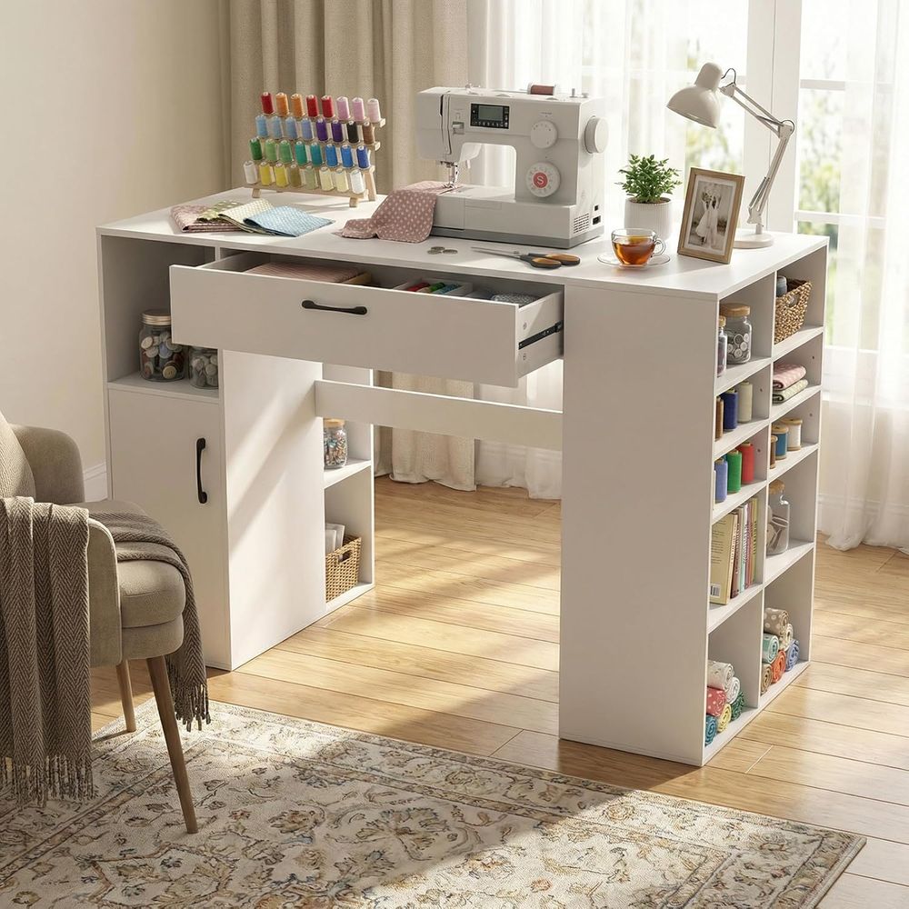Adjustable Height Sewing Desk  - Home Office Desk บทวิจารณ์และราคา