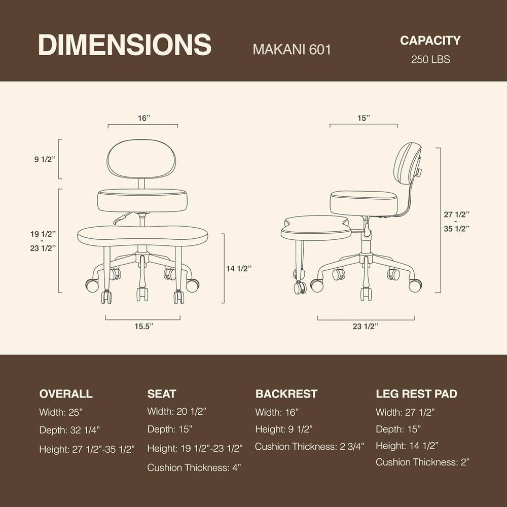 Ergonomic Multi-Legged Meditat - Ergonomic Office Chair บทวิจารณ์และราคา