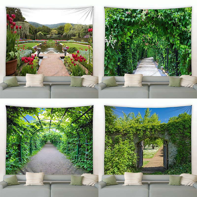 Home decoration tapestry hangi - Home Office With View บทวิจารณ์และราคา
