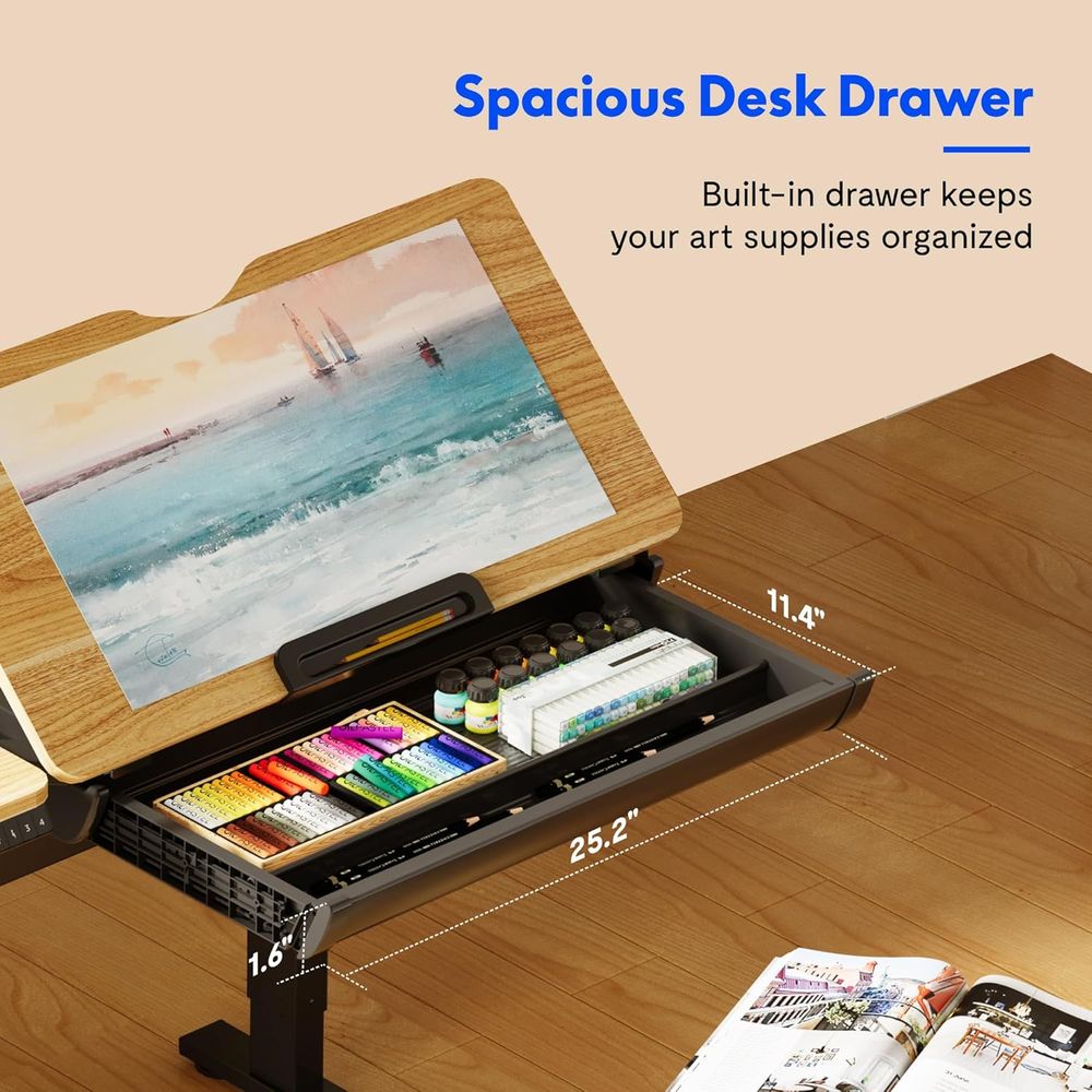 Adjustable Height Electric Sta - Home Office Desk บทวิจารณ์และราคา