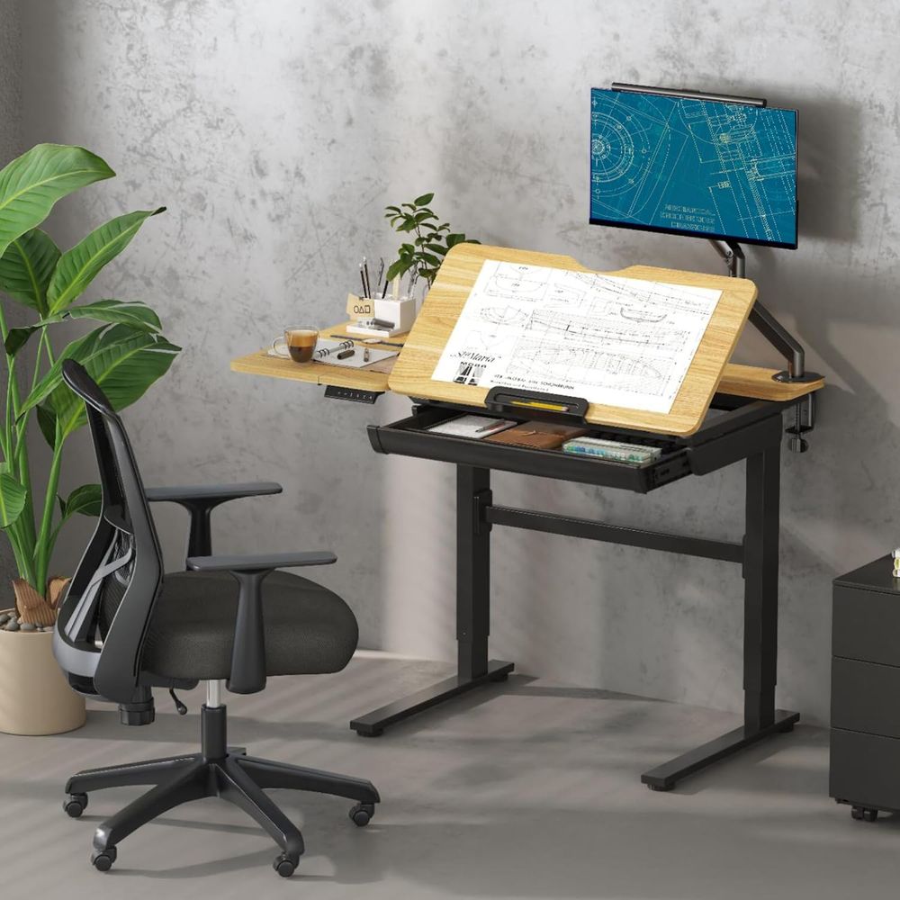 Adjustable Height Electric Sta - Home Office Desk บทวิจารณ์และราคา