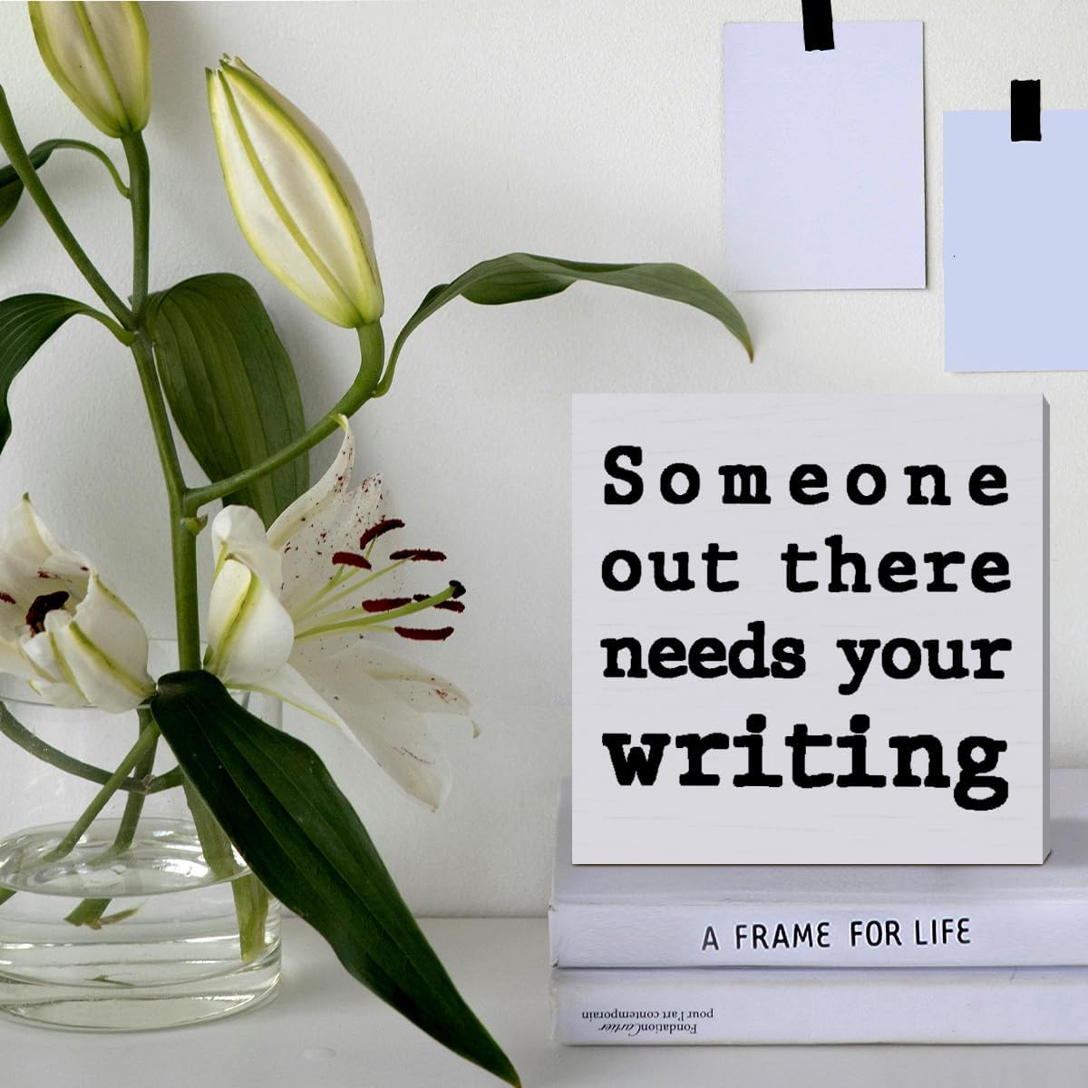 Wooden Box Sign for Writers, N - Home Office Box บทวิจารณ์และราคา