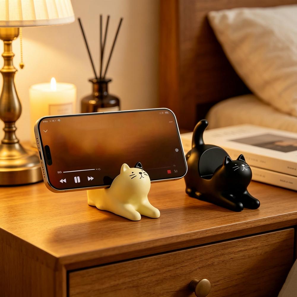 Weighted Phone Stand Cute Cat  - Home Office With View บทวิจารณ์และราคา