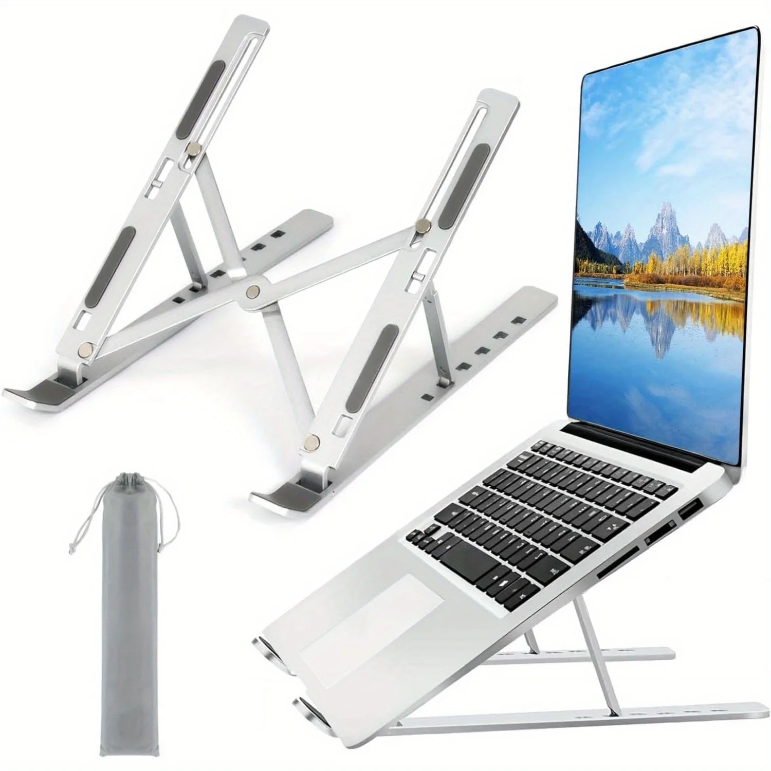 Adjustable Aluminum Laptop Sta - Laptop Stand Foldable บทวิจารณ์และราคา
