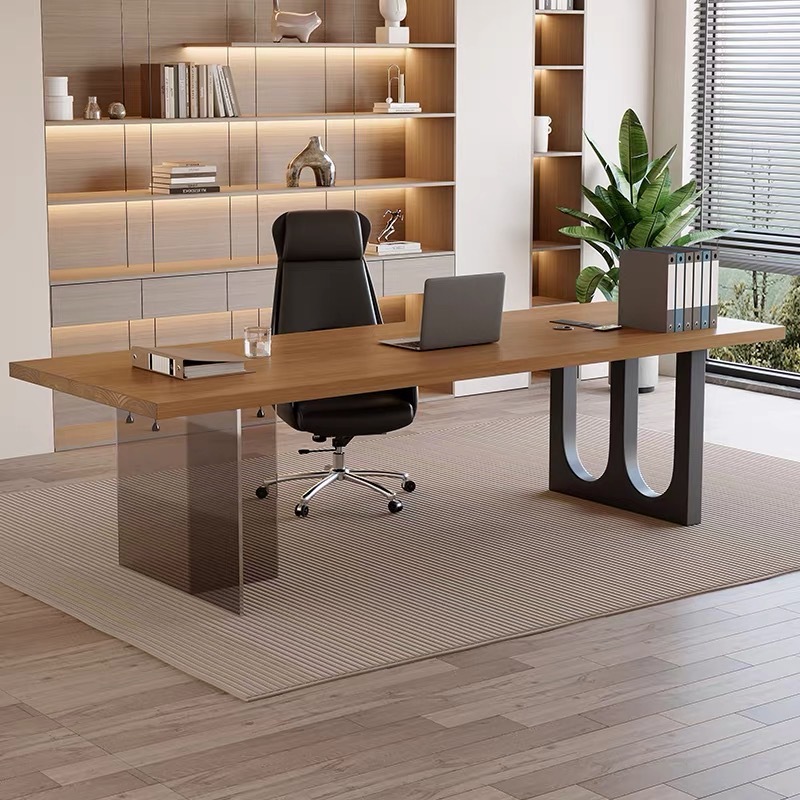 Italian Acrylic Floating Woode - Home Office Desk บทวิจารณ์และราคา
