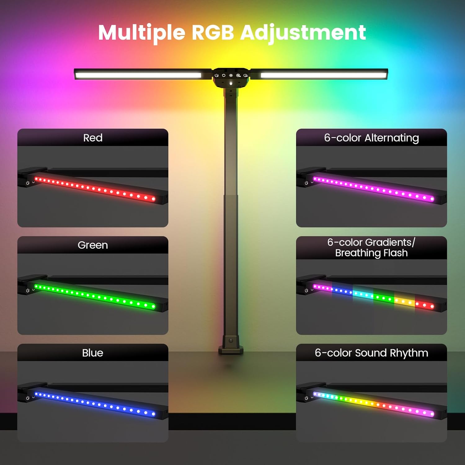 Upgraded RGB LED Desk Lamp wit - Home Office Desk บทวิจารณ์และราคา