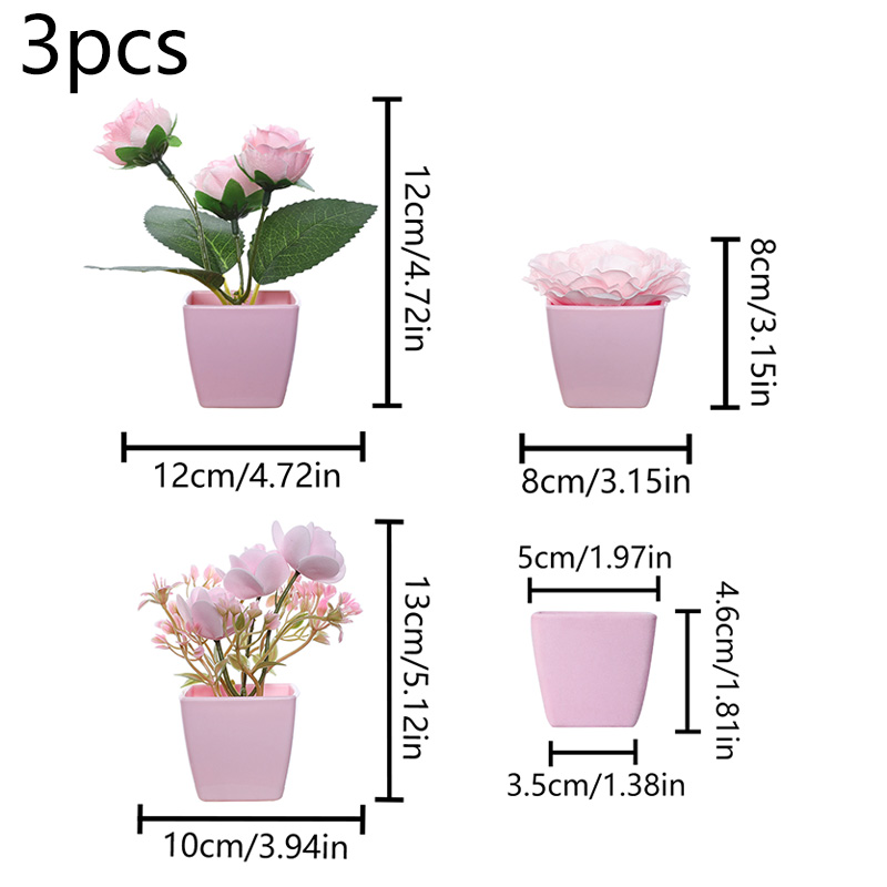 (A set of 3PCS) Simulated Mini - Plant Desk Mini บทวิจารณ์และราคา