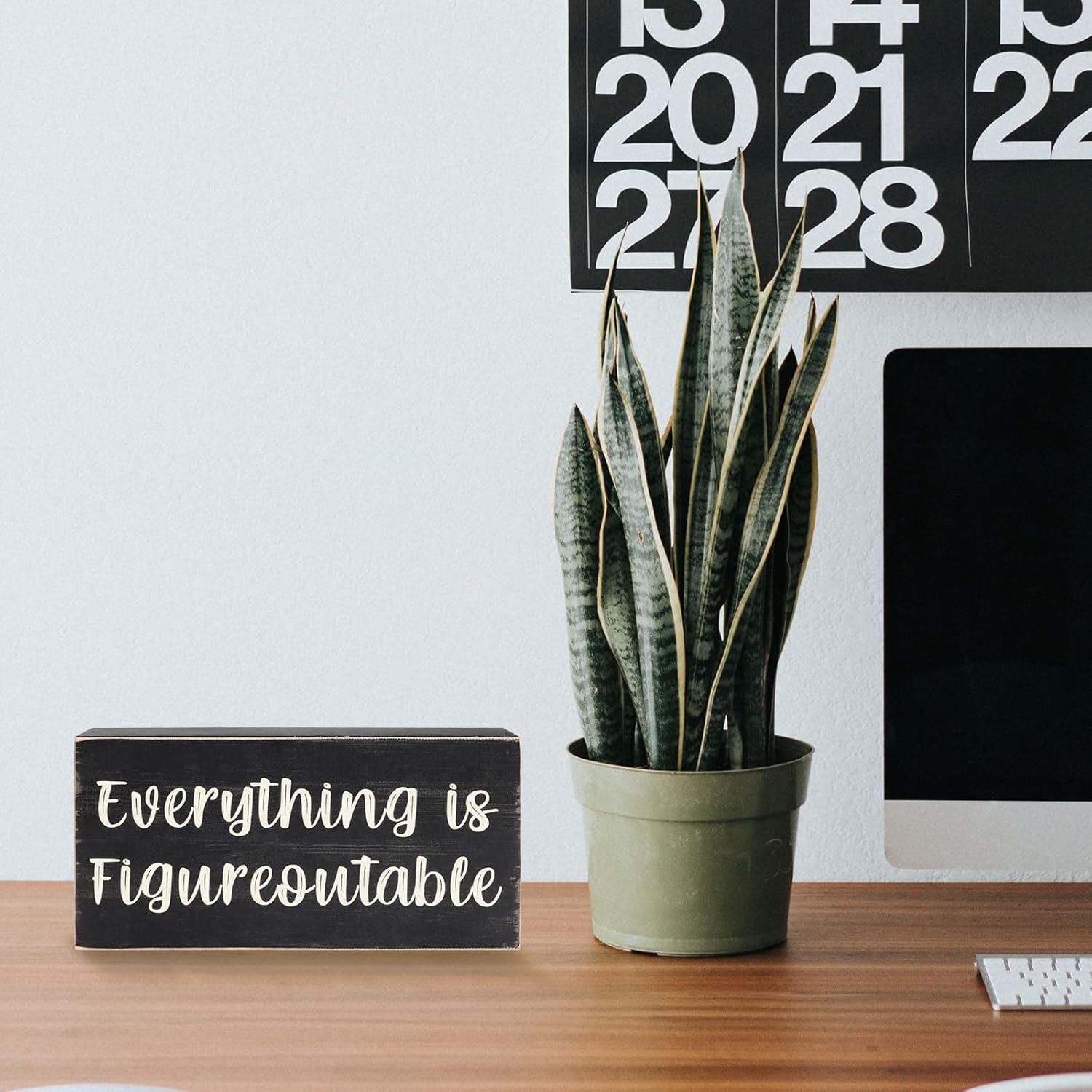 Farmhouse Wooden Box Sign Ever - Home Office Box บทวิจารณ์และราคา
