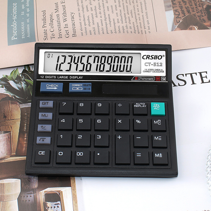 12-Digit LCD Display Calculato - Home Office Tax บทวิจารณ์และราคา