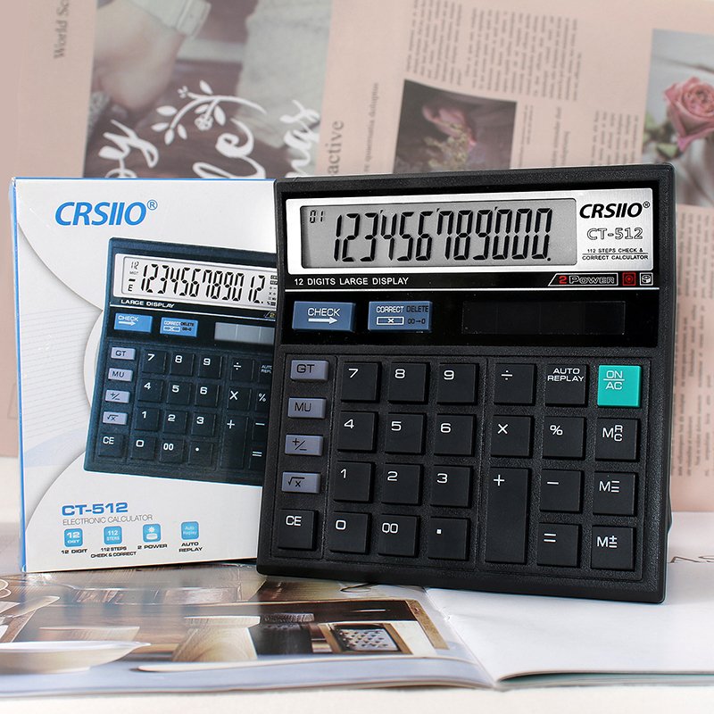 12-Digit LCD Display Calculato - Home Office Tax บทวิจารณ์และราคา