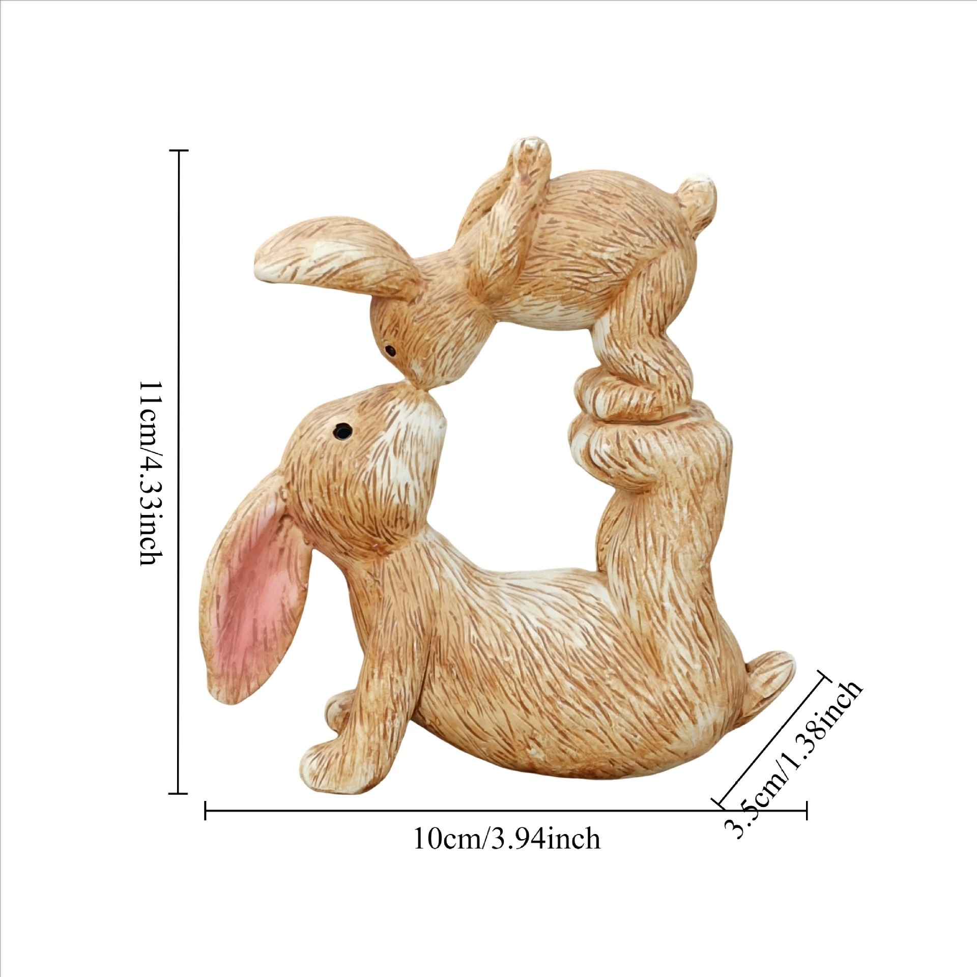 Kiss Rabbit Statue Representin - Home Office Representative บทวิจารณ์และราคา