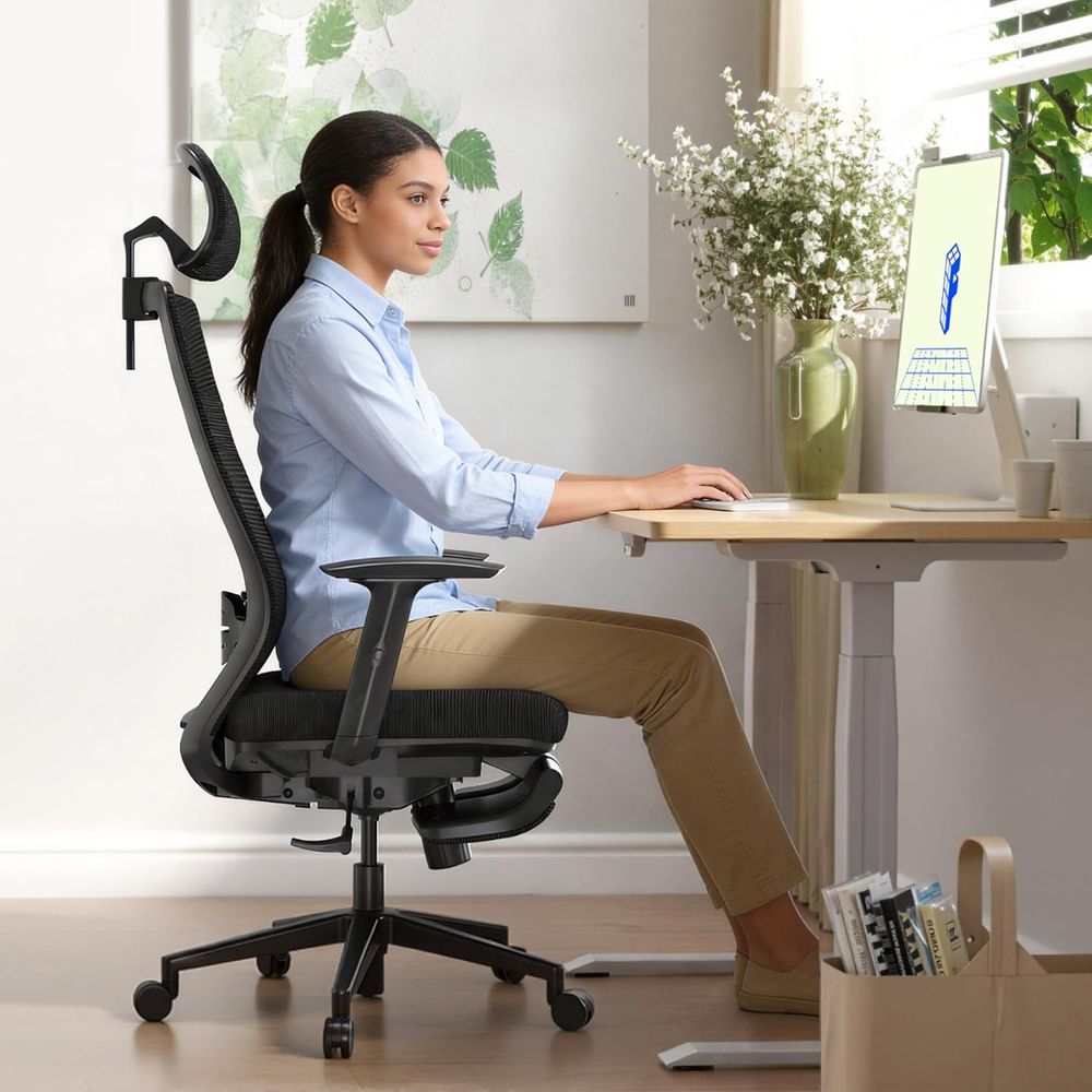 Ergonomic High Back Office Cha - Home Office Desk บทวิจารณ์และราคา