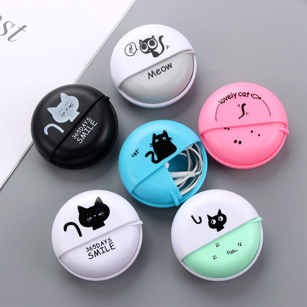 1pcs Headphone Cable Box Round - Home Office Headset บทวิจารณ์และราคา