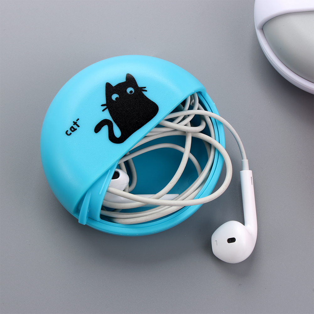 1pcs Headphone Cable Box Round - Home Office Headset บทวิจารณ์และราคา
