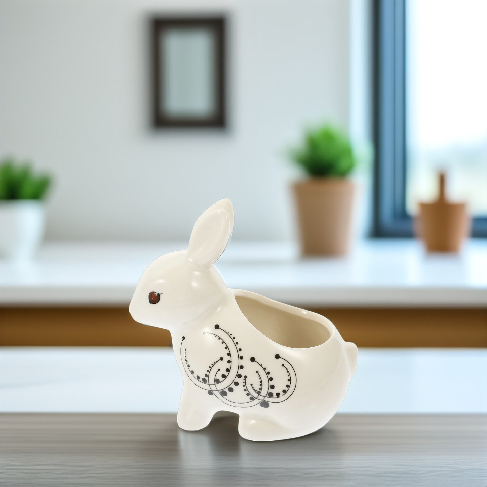 Rabbit Shaped Ceramic Flower P - Home Office Design Ideas บทวิจารณ์และราคา