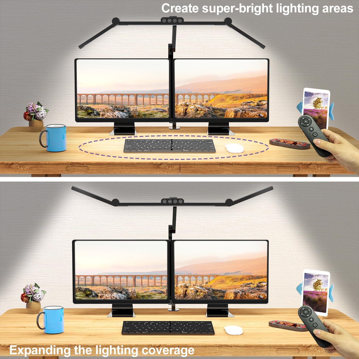 24W LED Desk Lamp with Clamp,  - Home Office Desk บทวิจารณ์และราคา